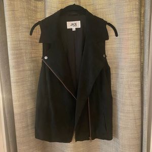 Jack by BB Dakota - Black Faux Suede Vest - Size Small